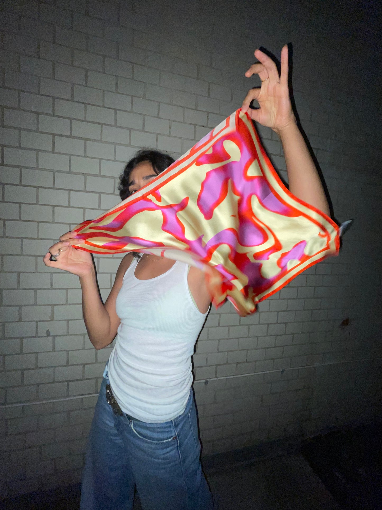SILK SCARF RADIANT BLOOM