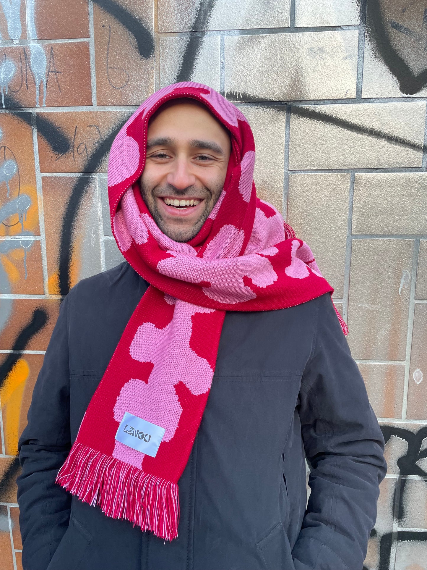 FAN SCARF CHERRY BLOSSOM