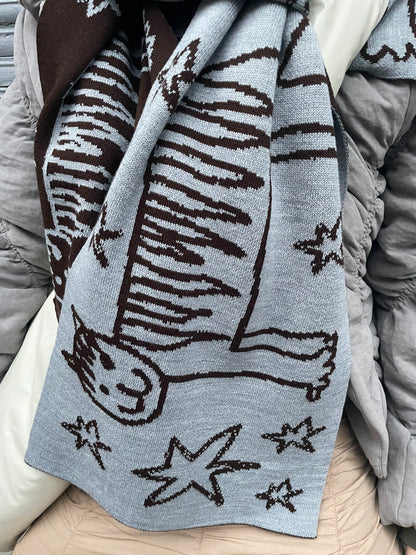 WOOL SCARF TIGER NEBULAR