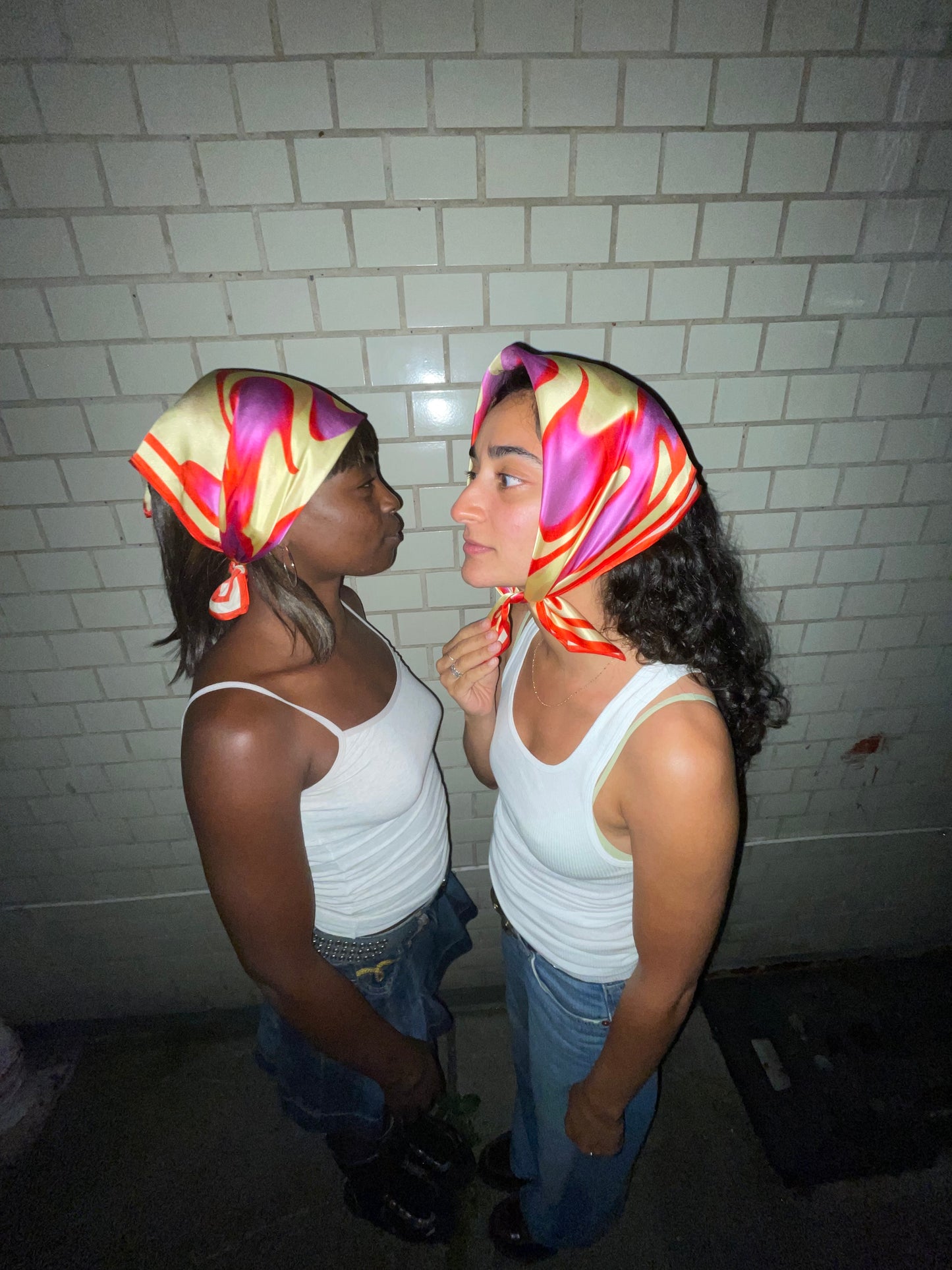 SILK SCARF RADIANT BLOOM