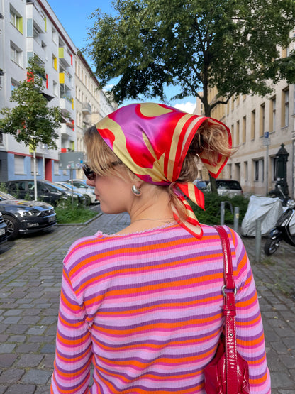 SILK SCARF RADIANT BLOOM