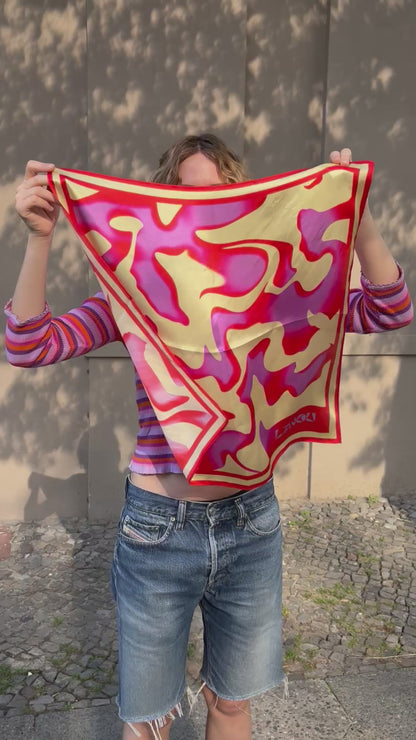 SILK SCARF RADIANT BLOOM